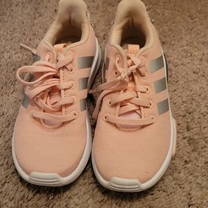 girls light pink Adidas size 12